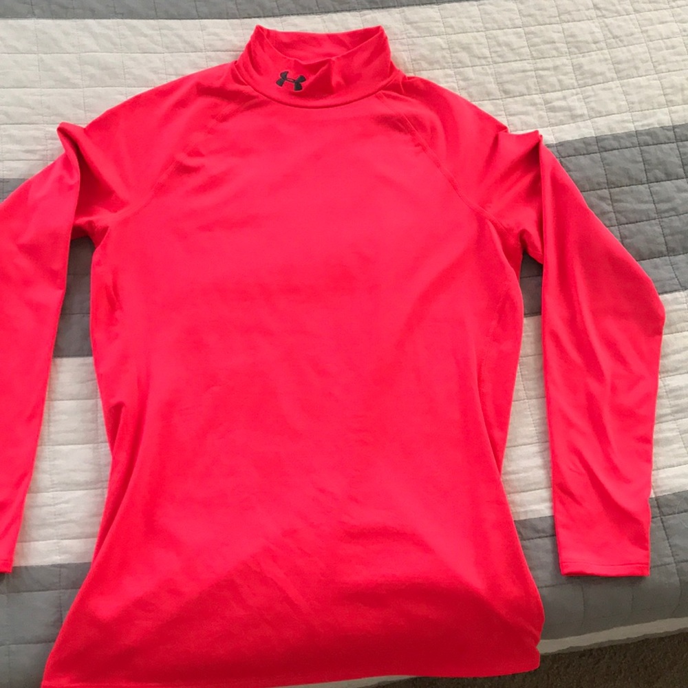 Coral Under Armour cold gear turtleneck